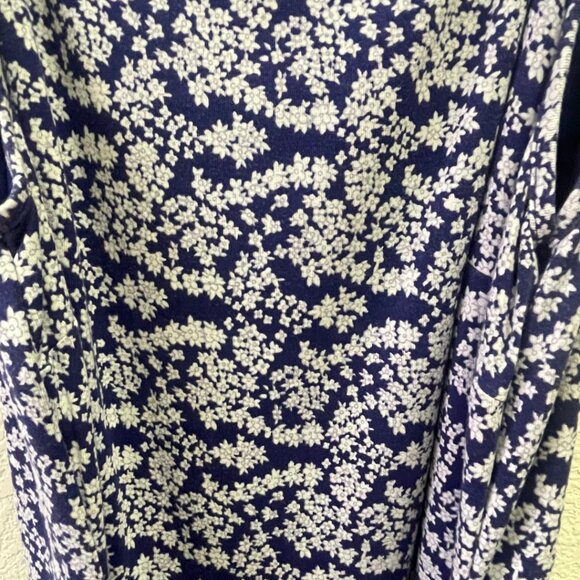 Loft Floral Tie Waist Sleeveless Midi Dress Small - Picture 3 of 4